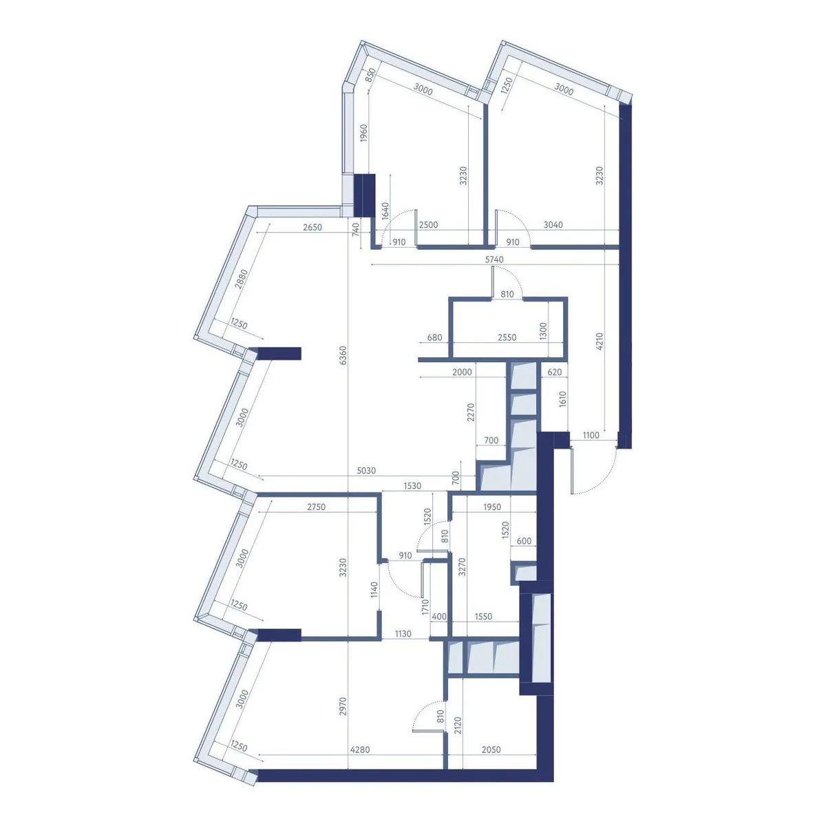 3-комнатная квартира 108,2 м² в ЖК «hideOUT» — планировки 2